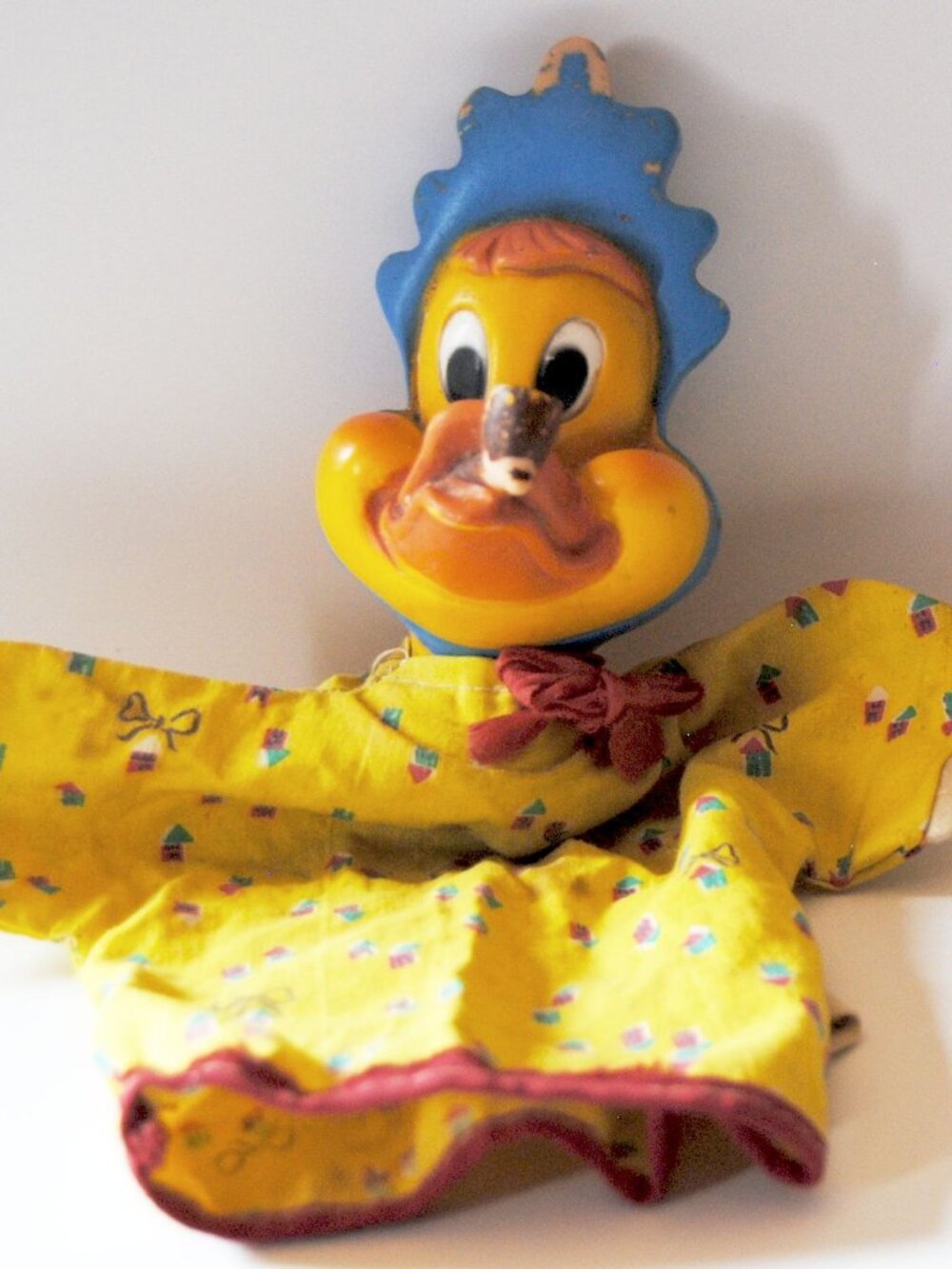 Vintage Gund Baby Huey Hand Puppet Plush Duck Toy